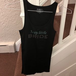 “Sexy Little Bride” ribbed Tank Shirt size Medium